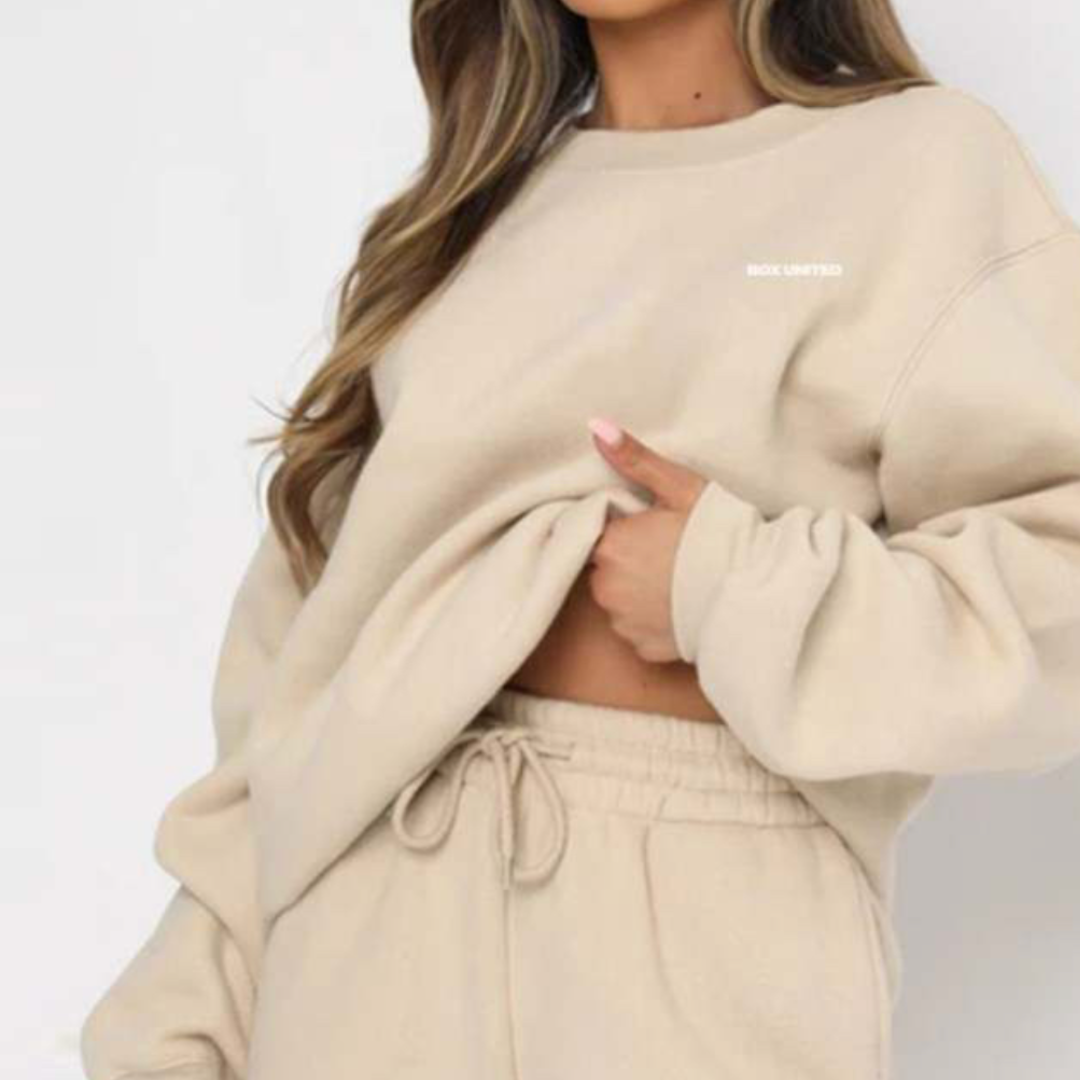 Tan Crewneck Top